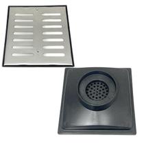 Ralo Sifonado 20x20 Inox Abre Fecha Coletor Saída Baixa 100mm Anti Mau Cheiro