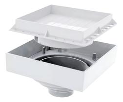 Ralo Sifonado Invisível Oculto Gourmet Luxo Antiinseto 15x15 Branco