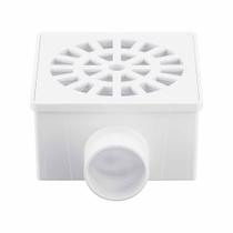 Ralo Sifonado ou Seco Quadrado PVC 100 mm Branco Herc Ralo Sifonado ou Seco Quadrado PVC 100 mm Branco Herc