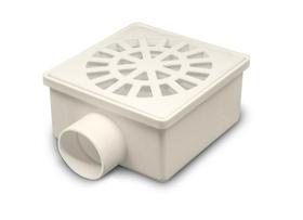 Ralo Sifonado Quadrado 10cm Branco Krona Ralo Sifonado Quadrado 10cm Branco Krona