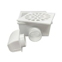 Ralo Sifonado Quadrado Rebouças 100x52x40 Saída Lateral Branco - Embalagem 12 Unidades Ralo Sifonado Quadrado Rebouças 100x52x40 Saída Lateral Branco - Embalagem 12 Unidades