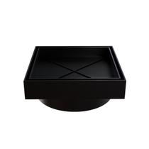 Ralo Smart Invisível Oculto Preto 15X15Cm Quadrado Estrela Ralo Smart Invisível Oculto Preto 15X15Cm Quadrado Estrela
