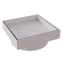 Ralo Smart Invisível Quadrado 10x10cm Branco - 2304 - ESTRELA