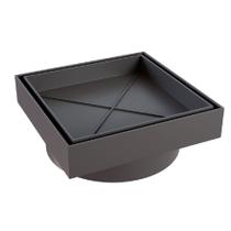 Ralo Smart Invisível Quadrado 10x10cm Cinza - 2305 - ESTRELA