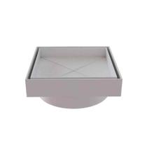 Ralo Smart Invisível Sifonado 10x10cm Branco Estrela para Banheiro Ralo Smart Invisível Sifonado 10x10cm Branco Estrela para Banheiro