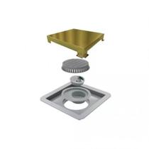 Ralo Square 15x15xm Inox Tampa Gold - Linear Ralo Square 15x15xm Inox Tampa Gold - Linear