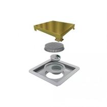 Ralo Square 15x15xm Inox Tampa Gold - Linear