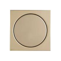 Ralo Tampa Cega 10X10 Ouro Matte - Mozaik - RBLE1003 - Unitário Ralo Tampa Cega 10X10 Ouro Matte - Mozaik - RBLE1003 - Unitário
