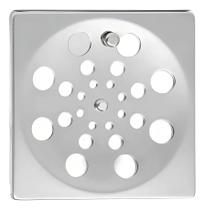 Ralo Tampa Grelha 10x10 Giratório Para Banheiro Aço Inox Sem Caixilho