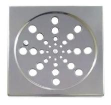 Ralo Tampa Grelha Aço Inox 430 Quadrada 10cmx10cm Com Fecho Ralo Tampa Grelha Aço Inox 430 Quadrada 10cmx10cm Com Fecho