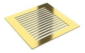 Ralo Tampa Grelha Inox 304 15x15 Cm Oblong Dourado Ralo Tampa Grelha Inox 304 15x15 Cm Oblong Dourado