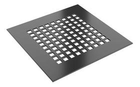 Ralo Tampa Grelha Inox 304 15x15 Cm Square Preto