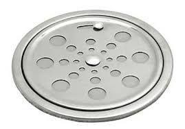 Ralo Tampa Grelha Inox Redonda 10cm Fecho Rotativo + Caxilho