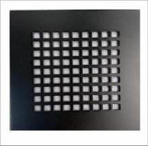 Ralo Tampa Inox 304 2 Mm Modelo Square Preto 10X10