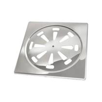Ralo Tampa Quadrada Grelha 15X15 Inox 201 Lavabos E Banheiro Ralo Tampa Quadrada Grelha 15X15 Inox 201 Lavabos E Banheiro