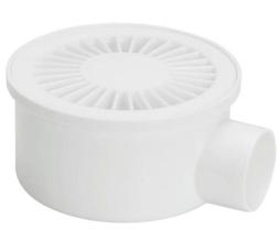 Ralo Terraço Cilindrico Com Grelha Radial Branco 100x40mm Am - AMANCO