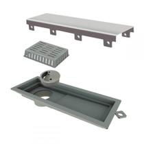 Ralo Tiny Pvc 25cm Com Tampa Inox Escovado Linear Ralo Tiny Pvc 25cm Com Tampa Inox Escovado Linear