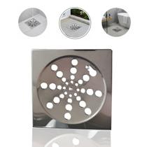 Ralo Tipo Grelha Inox Quadrado Abre e Fecha 15cm