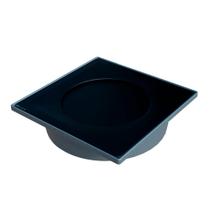 Ralo Touch Automático Black Matte Inox 15x15cm Elleve