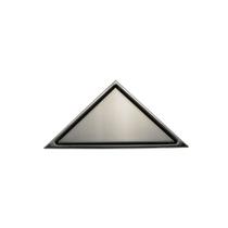Ralo Triangular Inox Tampa Oculta Canto Parede Banheiro 20cm