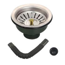 Ralo Valvula Dreno de Pia 10x10 Sifao Filtro Tubo de Escoamento Cozinha Lavanderia Casa Lavabo Restaurante