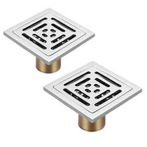 Ralos Inteligente Anti Odor Insetos Aço Inox Kit 2 Banheiro Casa 10X10 Ralos Inteligente Anti Odor Insetos Aço Inox Kit 2 Banheiro Casa 10X10
