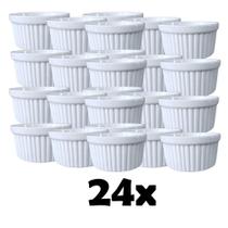 Ramekin Canelado Porcelana 135ml Finger Foods Kit com 24 - Like Kitchen