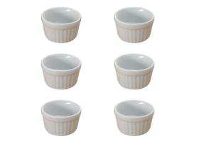 Ramekin Forma Assar Porta Molho Grande Hotel - Kit 6 Unid