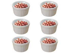 Ramekin Porcelana 40ml Molheira Recipiente Pequeno Branco Escondidinho Refratário Açaí Feijão Amendoins Petiscos