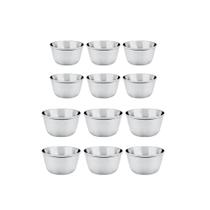 Ramekin Tigela Inox Sobremesa Mini Bolo Sufle Kit 90 e 120ml Ramekin Tigela Inox Sobremesa Mini Bolo Sufle Kit 90 e 120ml