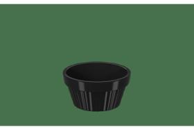 Ramekin Uno em Plástico Preto 60ml 6,8x3,4cm - Coza