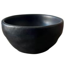 Ramequim 6,5x3cm Orgânico 50ml Preto Matte Cerâmica Molheira