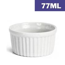 Ramequim Cumbuca Porcelana Frizado Pequeno 77ml para Porção, Caldos e Molhos