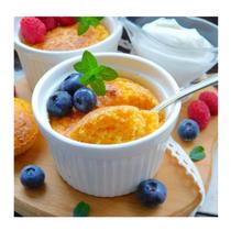 Ramequim Grande De Porcelana 250 Ml Forno Microondas 3 Unds