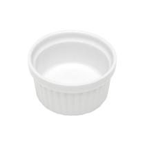 Ramequim Mini Bowl de Porcelana Molheira Clássico Canelado Branco Lyor 40ml Ramequim Mini Bowl de Porcelana Molheira Clássico Canelado Branco Lyor 40ml