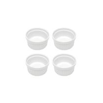 Ramequim Mini Porcelana Branco Forno 170ml 8,5cm Entrada 4un Ramequim Mini Porcelana Branco Forno 170ml 8,5cm Entrada 4un