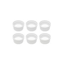 Ramequim Mini Porcelana Branco Forno 55ml 6cm Sobremesa 6un Ramequim Mini Porcelana Branco Forno 55ml 6cm Sobremesa 6un
