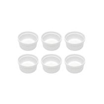 Ramequim Mini Porcelana Branco Forno 75ml 7cm Sobremesa 6un