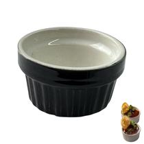 RAMEQUIM PRETO PARA SOBREMESAS OU MOLHOS- CERAMICA 6x3CM RAMEQUIM PRETO PARA SOBREMESAS OU MOLHOS- CERAMICA 6x3CM