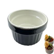 RAMEQUIM PRETO PARA SOBREMESAS OU MOLHOS- CERAMICA 7,5x4,5CM