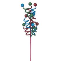 Ramo Artificial Vickerman 24" Rizado Azul/Verde/Rojo x3