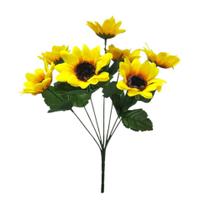 Ramo de Girassol Artificial para Decoração