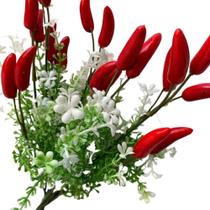 Ramo Pimenta Artificial Decoração de Casa Cozinha Pimenteira