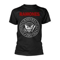 Ramones Texto Vermelho Selo Logo Tshirt Ramones Texto Vermelho Selo Logo Tshirt