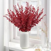 Ramos Artificiais De Eucalipto Vermelho 6/18/20 Peças Para Decoração Floral De Casamento, Festa,