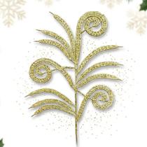 Ramos Galhos Arranjo Enfeite Natalino Dourado 40cm Kit 18pçs Ramos Galhos Arranjo Enfeite Natalino Dourado 40cm Kit 18pçs