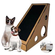 Rampa Arranhador Grande Madeira Mdf C/ Carpete Antiderrapante