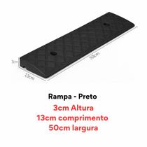 Rampa de degrau 03x13x50 modular calçada garagem áreas de acesso para pessoas com deficiência Preto Rampa de degrau 03x13x50 modular calçada garagem áreas de acesso para pessoas com deficiência Preto