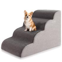 Rampa de escadas para cães Ceekliybear, curva de 4 níveis para camas e sofás