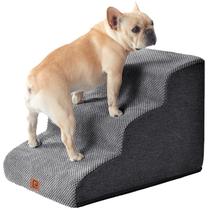 Rampa de escadas para cães EHEYCIGA curva para cães pequenos 40 cm H 3 degraus